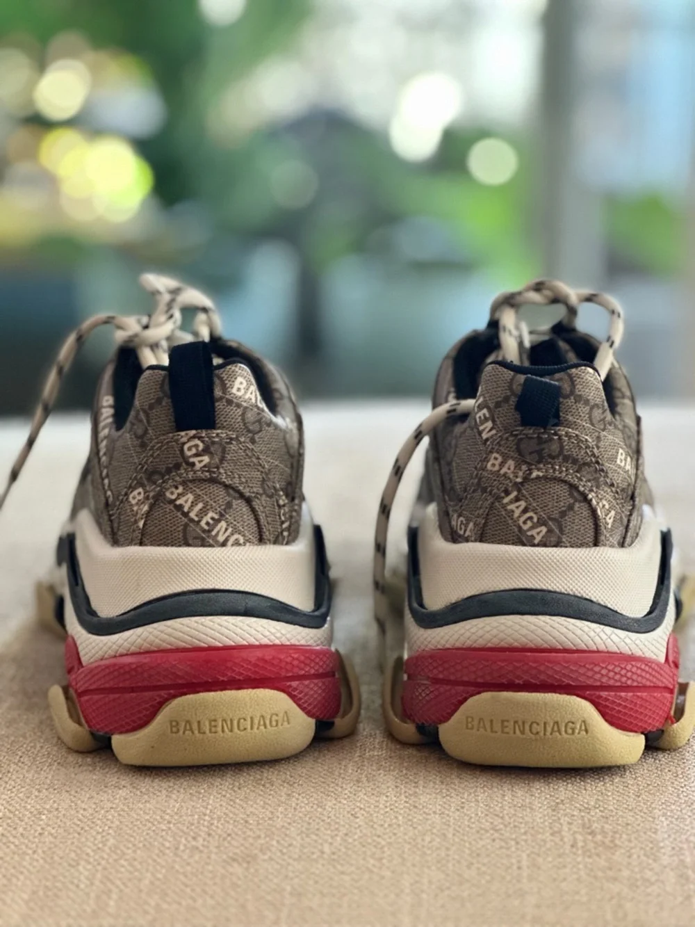 Balenciaga x Gucci Hacker Project Track Sneakers Size 35 Logo Authentic - Picture 4 of 6